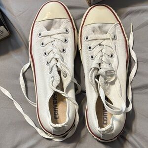 Converse Women's Off-White Canvas Sneakers